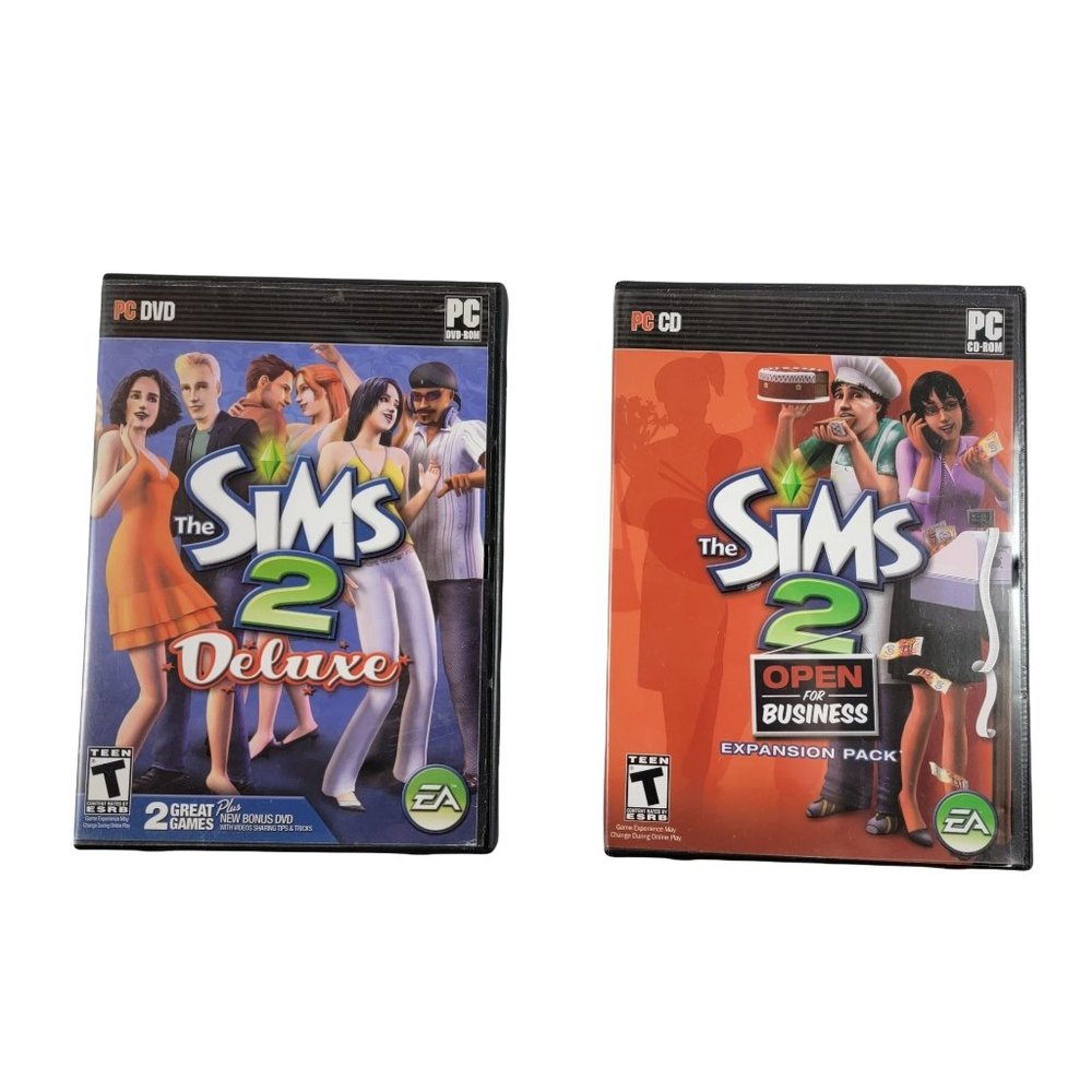 Sims 2 Deluxe Bundle with Open for Business Expansion pack